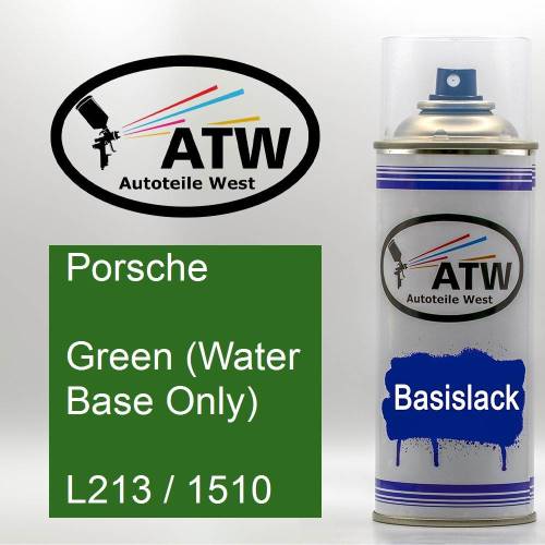 Porsche, Green (Water Base Only), L213 / 1510: 400ml Sprühdose, von ATW Autoteile West.